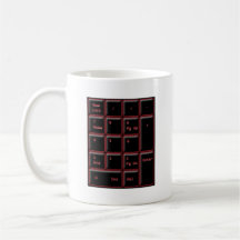 Neonzahl-Auflage Tasse