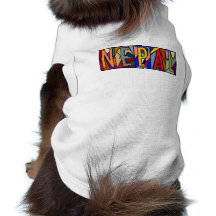 NEPAL ~ PERSONALISIERTER GROSSER BUCHSTABE PET-WAR HUNDESHIRT
