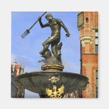 Neptun-Brunnen in Gdansk Kühlschrankmagnet