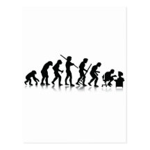 Nerd-Evolution Postkarten