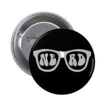 Nerd-Gläser Button