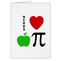 Nerd-Liebe-Apfelkuchen Karte