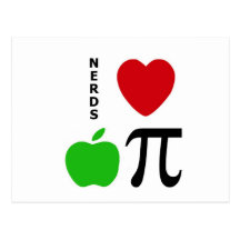 Nerd-Liebe-Apfelkuchen Postkarten
