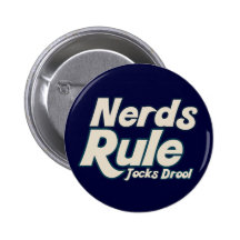 Nerd-Regel-Schotte-Geifer Anstecknadelbutton