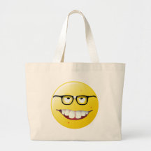 Nerd-Smiley Einkaufstaschen