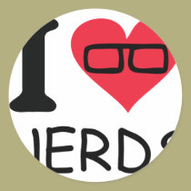 Nerds der Liebe I aufkleber