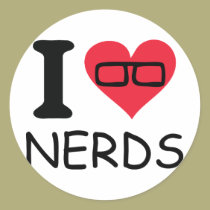 Nerds der Liebe I aufkleber