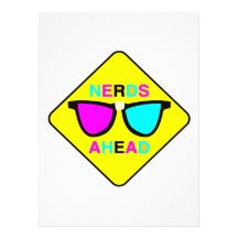 Nerdzonen-Nerds voran CMYK Geek Einladungen