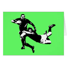 Netter Gerät, Rugby Grußkarte