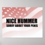 Nettes Hummer. Traurig über Ihre Penis Plakat