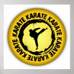 Nettes Karate-Siegel Plakate