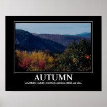 Neu-England Herbstinspiration/-motivation Posterdruck