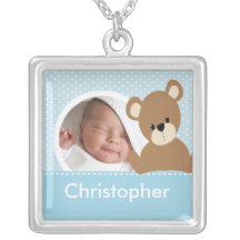 Neue Baby-Foto-Halsketten-niedlicher Jungen-Baby-B