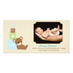 Neue Baby-Foto-Mitteilungs-Karte Foto Grußkarte