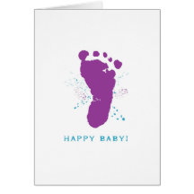 Neue Baby-Karte: Abdruck