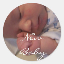 Neue Babyaufkleber