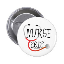 Neue Krankenschwester-Abschluss-Mitteilung 2012 Button