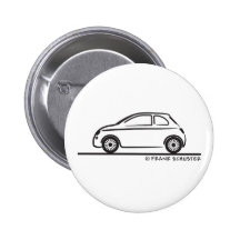 Neues Fiat 500 Cinquecento Anstecknadelbuttons