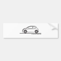 Neues Fiat 500 Cinquecento Auto Sticker