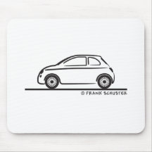Neues Fiat 500 Cinquecento Mousepad