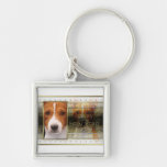 Neues Jahr - goldene Eleganz - Basenji Schlüsselbänder