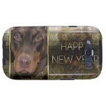 Neues Jahr - goldene Eleganz - Dobermann - Rot - f Galaxy S3 Hüllen