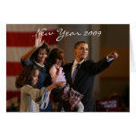 Neues Jahr Präsidenten-Obama First Family Keepsake Karten