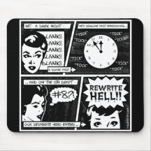 Neufassungs-Höllen-Comic-Streifen Mousepad