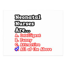 Neugeborener Krankenschwester-Quiz-… Witz Postkarte