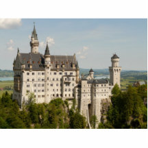 Neuschwanstein - feenhaftes Schloss Photo Statuen
