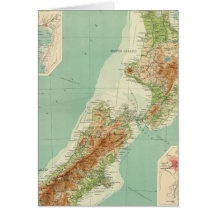 Neuseeland-Atlas-Karte