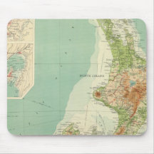 Neuseeland-Atlas-Karte Mauspad