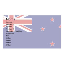 Neuseeland-Flagge Visitenkartenvorlagen