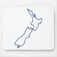 Neuseeland-Karte Mauspad
