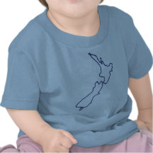 Neuseeland-Karte T-shirt