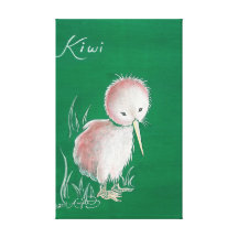 Neuseeland-Kiwi-Vogel Gespannter Galeriedruck