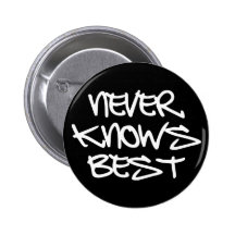 NEVER_KNOWS_BEST ANSTECKNADELBUTTONS