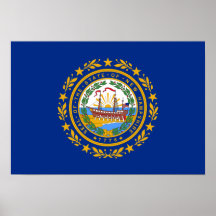 New Hampshire-Flagge Plakate