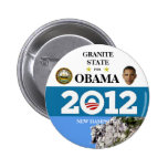 NEW HAMPSHIRE FÜR OBAMA 2012 politisches pinback a Anstecknadelbuttons