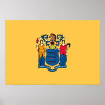 New-Jersey Flagge Plakate