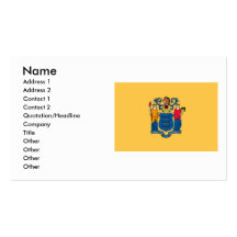New-Jersey Flagge Visitenkarten
