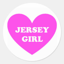 New Jersey Girl Round Sticker
