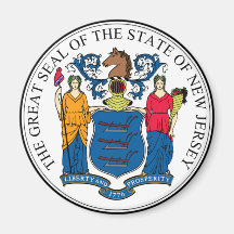 New-Jersey Staats-Siegel Kühlschrankmagnete