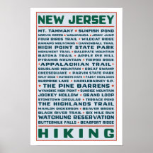 New-Jersey Wanderwege Plakatdruck