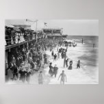 NEW JERSEY'S ASBURY PARK BEACH  1908 POSTER