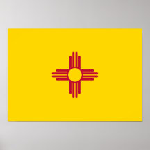 New Mexiko-Flagge Poster