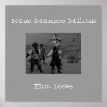 New Mexiko-Miliz, Est. 1598 Posterdrucke