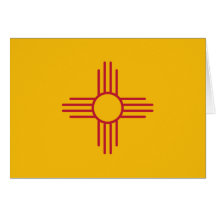 New-Mexiko Staats-Flagge Grußkarte