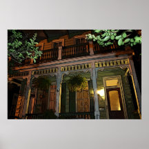 New- Orleanshaus Plakat