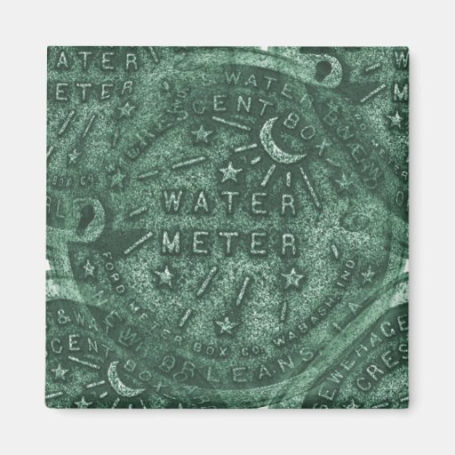 New- OrleansWasserzähler-Deckel Magnete